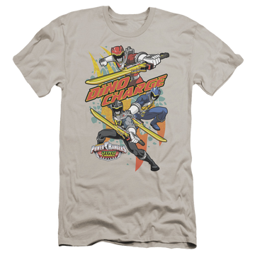 Power Rangers Dino Charge Swords Out - Men's Premium Slim Fit T-Shirt Men's Premium Slim Fit T-Shirt Power Rangers   