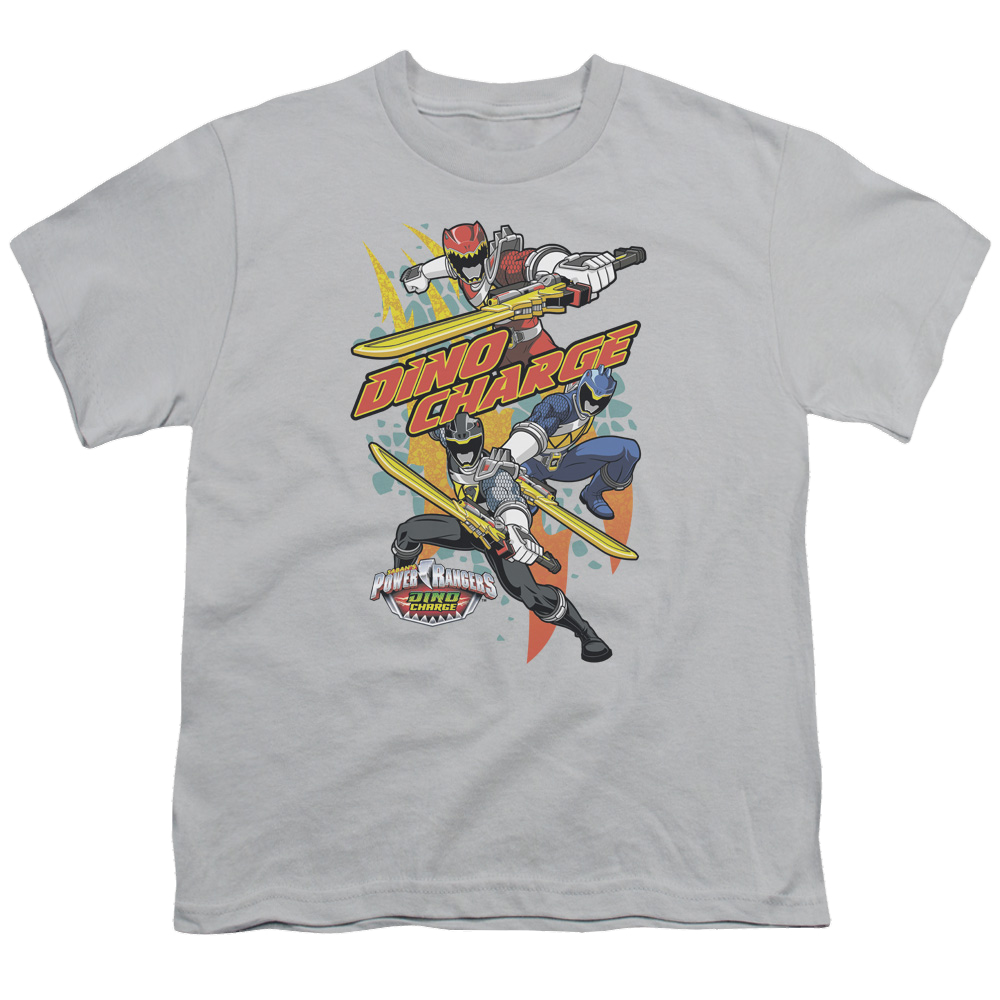 Power Rangers Dino Charge Swords Out - Youth T-Shirt Youth T-Shirt (Ages 8-12) Power Rangers   