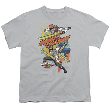 Power Rangers Dino Charge Swords Out - Youth T-Shirt Youth T-Shirt (Ages 8-12) Power Rangers   