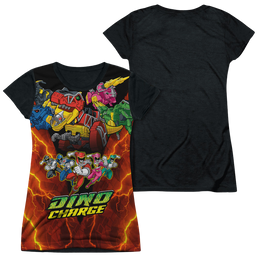 Power Rangers Dino Charge Zord Power - Juniors Black Back T-Shirt Juniors Black Back T-Shirt Power Rangers   