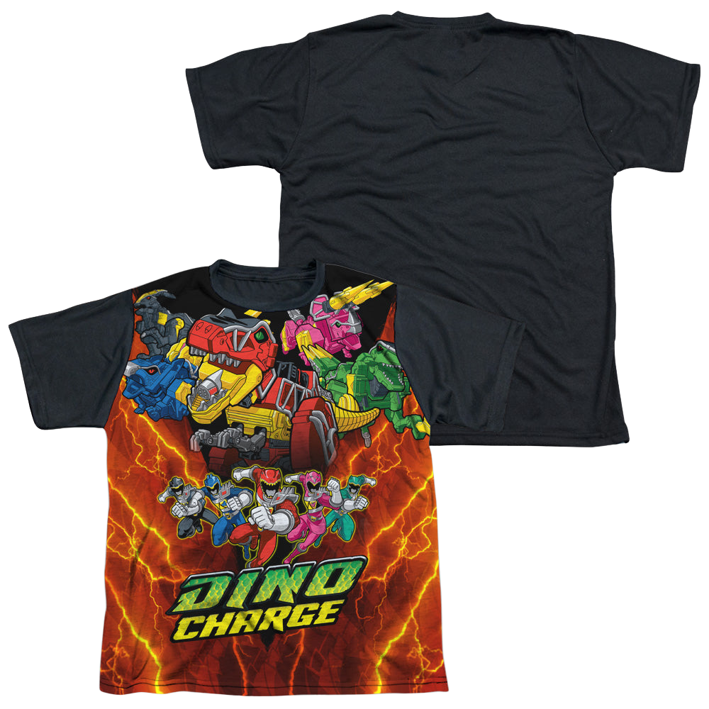 Power Rangers Dino Charge Zord Power - Youth Black Back T-Shirt Youth Black Back T-Shirt (Ages 8-12) Power Rangers   