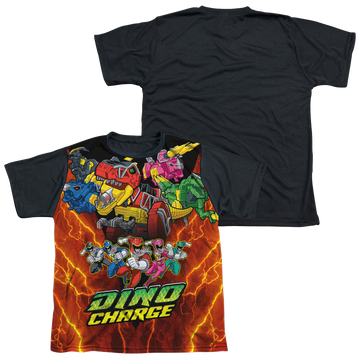 Power Rangers Dino Charge Zord Power - Youth Black Back T-Shirt Youth Black Back T-Shirt (Ages 8-12) Power Rangers   