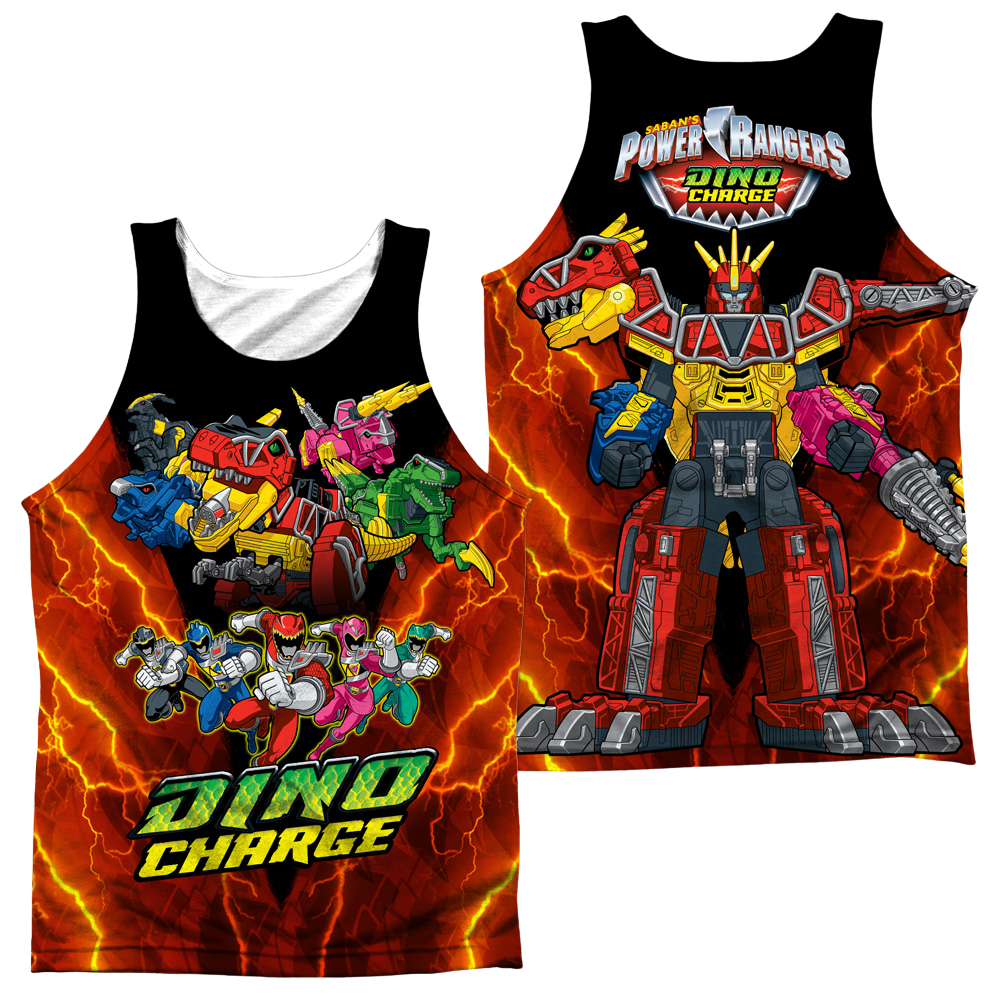 Power Rangers Dino Charge Zord Power (F/B) - Men's All Over Print Tank Men's All Over Print Tank Power Rangers   