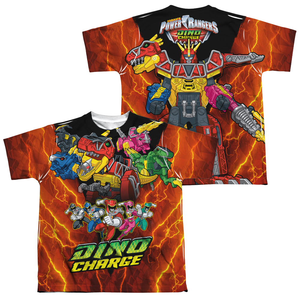 Power Rangers Dino Charge Zord Power (F/B) - Youth All-Over Print Youth All-Over Print T-Shirt (Ages 8-12) Power Rangers   