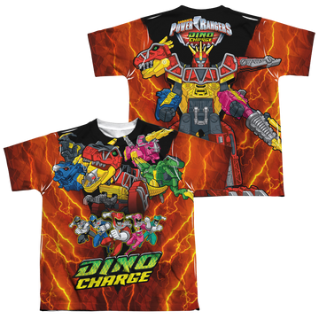 Power Rangers Dino Charge Zord Power (F/B) - Youth All-Over Print Youth All-Over Print T-Shirt (Ages 8-12) Power Rangers   