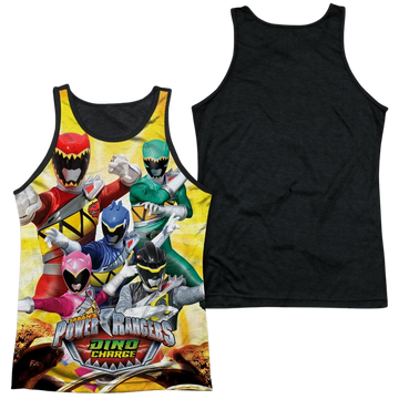 Power Rangers Charged For Battle Men's Black Back Tank Men's Black Back Tank Power Rangers   