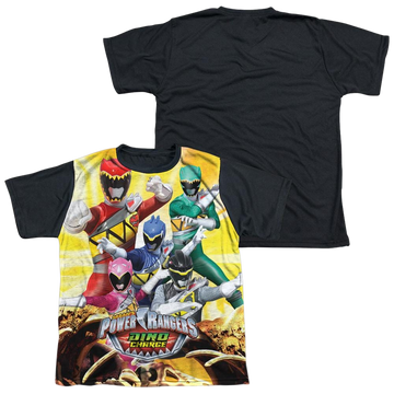 Power Rangers Charged For Battle Youth Black Back T-Shirt (Ages 8-12) Youth Black Back T-Shirt (Ages 8-12) Power Rangers   