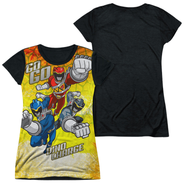 Power Rangers Dino Charge Go Go Dino Charge - Juniors Black Back T-Shirt Juniors Black Back T-Shirt Power Rangers   