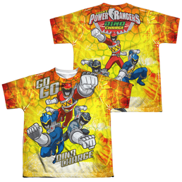 Power Rangers Go Go Dino Charge (F/B) - Youth All-Over Print T-Shirt Youth All-Over Print T-Shirt (Ages 8-12) Power Rangers   