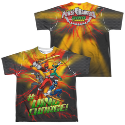 Power Rangers Dino Charge Hashtag (F/B) - Youth All-Over Print Youth All-Over Print T-Shirt (Ages 8-12) Power Rangers   