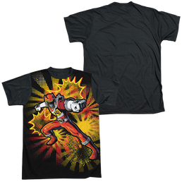 Power Rangers Dino Charge Red Ranger Burst - Men's Black Back T-Shirt Men's Black Back T-Shirt Power Rangers   