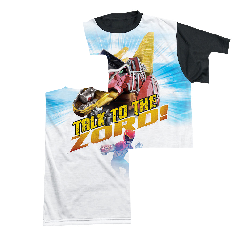 Power Rangers Dino Charge Talk To Zod - Men's Black Back T-Shirt Men's Black Back T-Shirt Power Rangers   