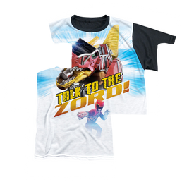 Power Rangers Dino Charge Talk To Zod - Youth Black Back T-Shirt Youth Black Back T-Shirt (Ages 8-12) Power Rangers   