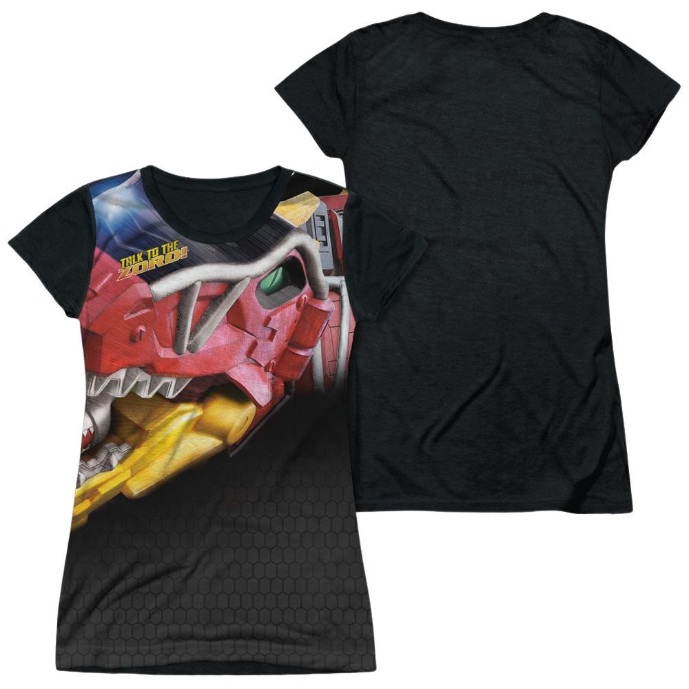 Power Rangers Big Zord Juniors Black Back T-Shirt Juniors Black Back T-Shirt Power Rangers   