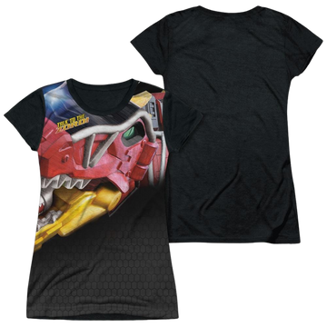 Power Rangers Big Zord Juniors Black Back T-Shirt Juniors Black Back T-Shirt Power Rangers   