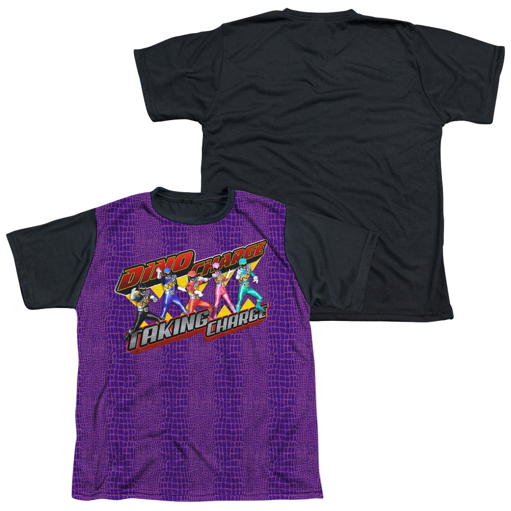 Power Rangers Dino Charge Taking Charge - Youth Black Back T-Shirt Youth Black Back T-Shirt (Ages 8-12) Power Rangers   