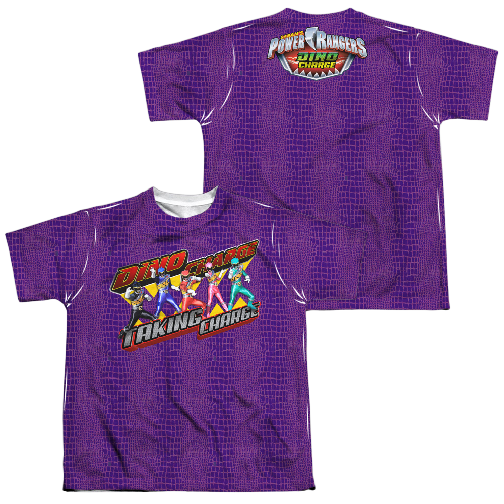 Power Rangers Dino Charge Taking Charge (F/B) - Youth All-Over Print Shirt Youth All-Over Print T-Shirt (Ages 8-12) Power Rangers   