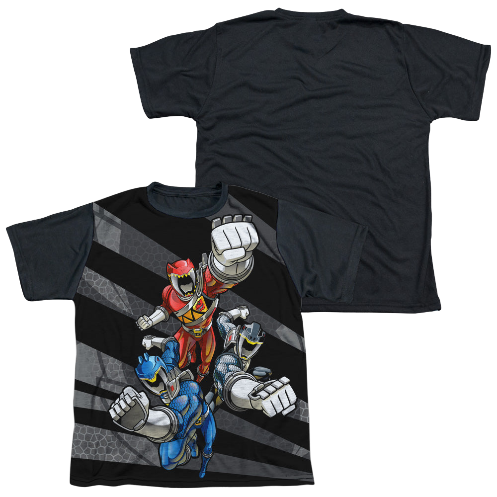 Power Rangers Dino Charge Lets Bolt - Youth Black Back T-Shirt Youth Black Back T-Shirt (Ages 8-12) Power Rangers   