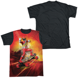 Power Rangers Dino Charge Skater - Men's Black Back T-Shirt Men's Black Back T-Shirt Power Rangers   