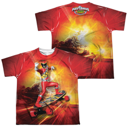 Power Rangers Dino Charge Skater (F/B) - Youth All-Over Print T-Shirt Youth All-Over Print T-Shirt (Ages 8-12) Power Rangers   