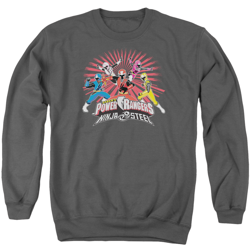 Power Rangers Ninja Blast Men's Crewneck Sweatshirt Men's Crewneck Sweatshirt Power Rangers   