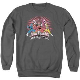 Power Rangers Ninja Blast Men's Crewneck Sweatshirt Men's Crewneck Sweatshirt Power Rangers   