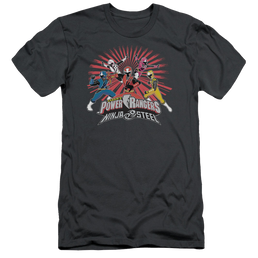 Power Rangers Ninja Blast Men's Premium Slim Fit T-Shirt Men's Premium Slim Fit T-Shirt Power Rangers   