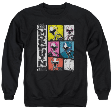 Power Rangers Its Morphin Time Men's Crewneck Sweatshirt Men's Crewneck Sweatshirt Power Rangers   