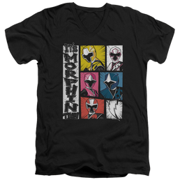 Power Rangers Its Morphin Time Men's V-Neck T-Shirt Men's V-Neck T-Shirt Power Rangers   
