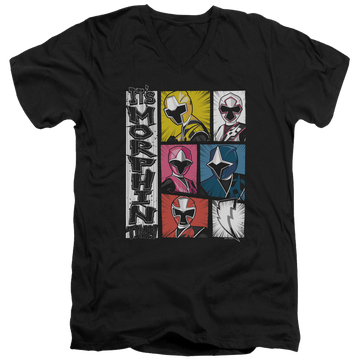 Power Rangers Its Morphin Time Men's V-Neck T-Shirt Men's V-Neck T-Shirt Power Rangers   