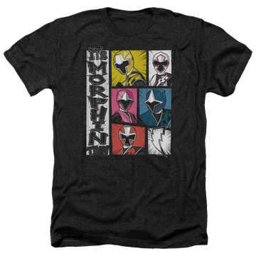 Power Rangers Its Morphin Time Men's Heather T-Shirt Men's Heather T-Shirt Power Rangers   