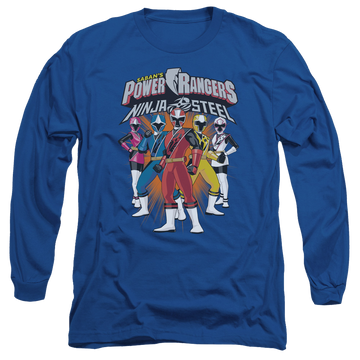 Power Rangers Team Lineup Men's Long Sleeve T-Shirt Men's Long Sleeve T-Shirt Power Rangers   