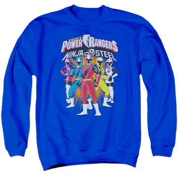 Power Rangers Team Lineup Men's Crewneck Sweatshirt Men's Crewneck Sweatshirt Power Rangers   
