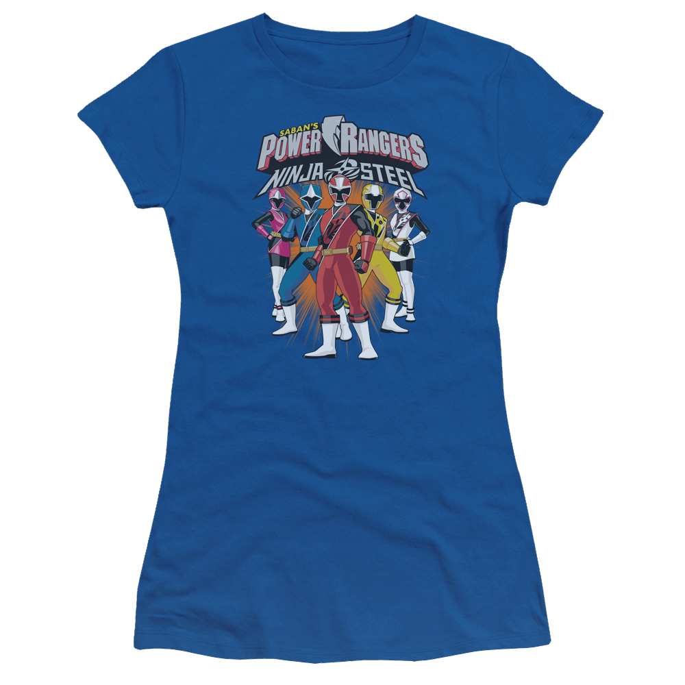 Power Rangers Team Lineup Juniors T-Shirt Juniors T-Shirt Power Rangers   