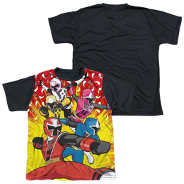 Power Rangers Go Go Ninja Steel Youth Black Back T-Shirt (Ages 8-12) Youth Black Back T-Shirt (Ages 8-12) Power Rangers   