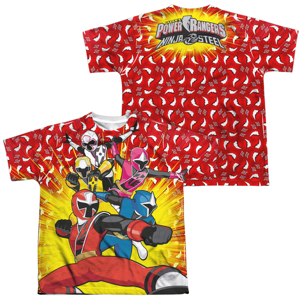 Power Rangers Go Go Ninja Steel Youth All-Over Print T-Shirt (Ages 8-12) Youth All-Over Print T-Shirt (Ages 8-12) Power Rangers   