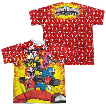 Power Rangers Go Go Ninja Steel Youth All-Over Print T-Shirt (Ages 8-12) Youth All-Over Print T-Shirt (Ages 8-12) Power Rangers   