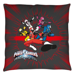 Power Rangers - Ninja Team Throw Pillow Throw Pillows Power Rangers   