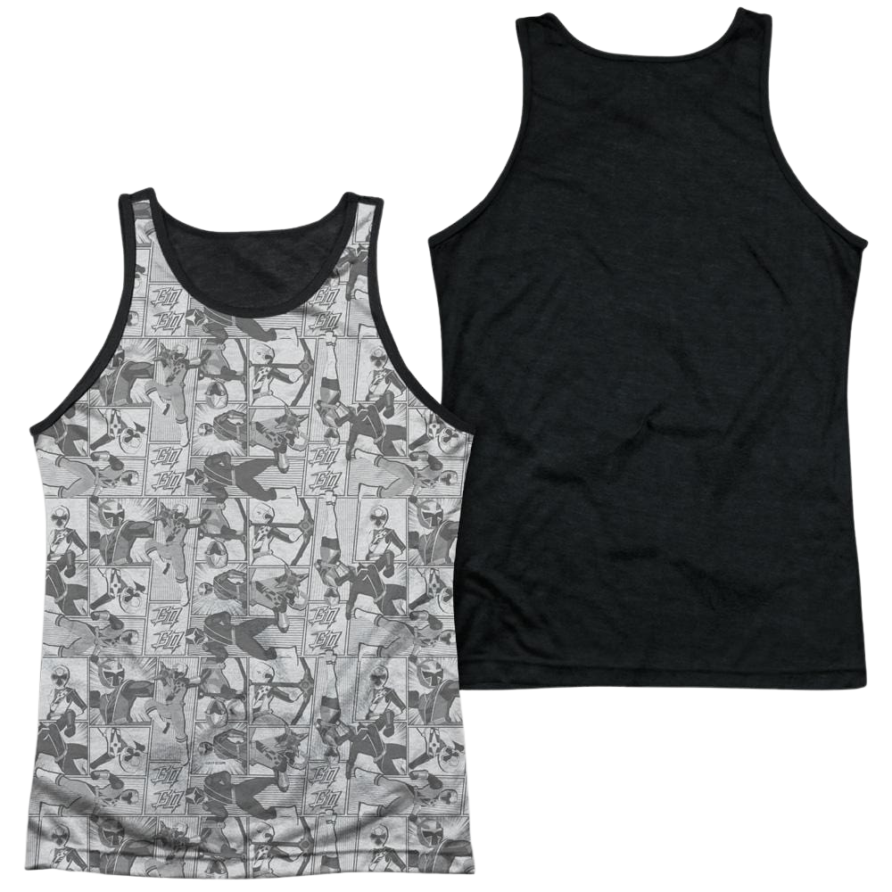 Power Rangers Helmets Men's Black Back Tank Men's Black Back Tank Power Rangers   