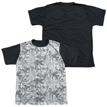 Power Rangers Helmets Youth Black Back T-Shirt (Ages 8-12) Youth Black Back T-Shirt (Ages 8-12) Power Rangers   