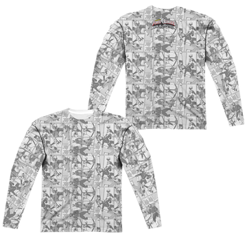 Power Rangers Helmets Men's All-Over Print T-Shirt Men's All-Over Print Long Sleeve Power Rangers   