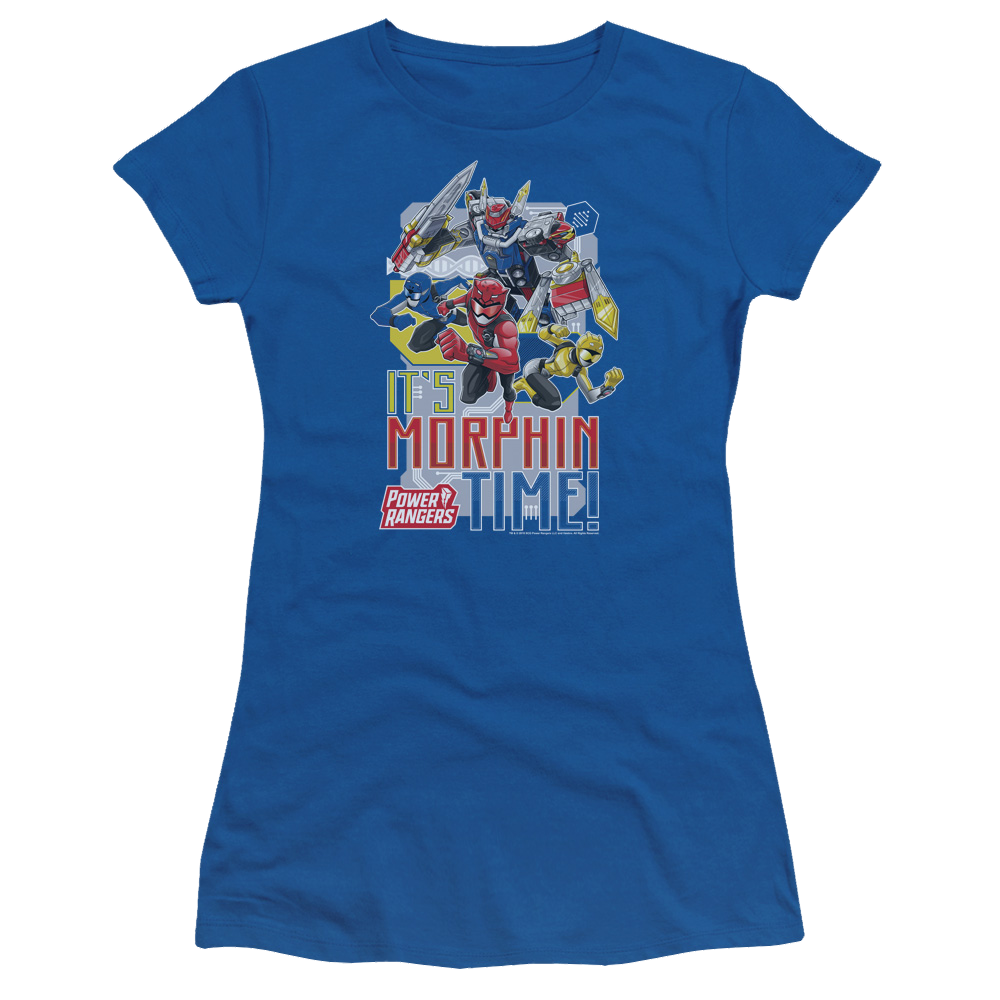 Power Rangers Morphin Time - Juniors T-Shirt Juniors T-Shirt Power Rangers   