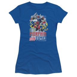 Power Rangers Morphin Time - Juniors T-Shirt Juniors T-Shirt Power Rangers   