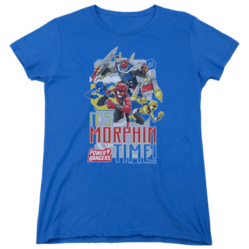 Royal women's t-shirt with Power Rangers Morphin Time graphic