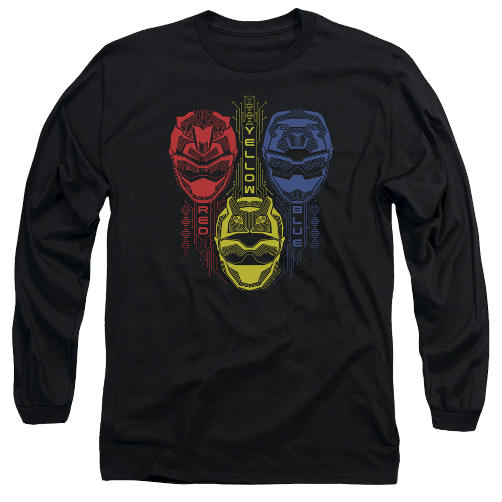 Power Rangers Red Yellow Blue - Men's Long Sleeve T-Shirt Men's Long Sleeve T-Shirt Power Rangers   