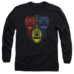 Power Rangers Red Yellow Blue - Men's Long Sleeve T-Shirt Men's Long Sleeve T-Shirt Power Rangers   