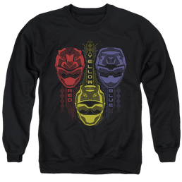 Power Rangers Red Yellow Blue - Men's Crewneck Sweatshirt Men's Crewneck Sweatshirt Power Rangers   