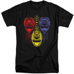 Power Rangers Red Yellow Blue - Men's Tall Fit T-Shirt Men's Tall Fit T-Shirt Power Rangers   