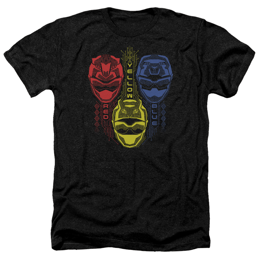 Power Rangers Red Yellow Blue - Men's Heather T-Shirt Men's Heather T-Shirt Power Rangers   