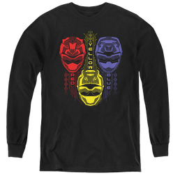 Power Rangers Red Yellow Blue - Youth Long Sleeve T-Shirt Youth Long Sleeve T-Shirt Power Rangers   